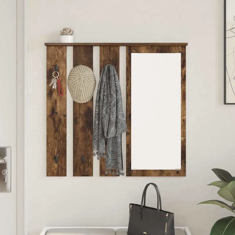 Prikabinamas paltas su lentyna Dūminio ąžuolo 84 x 10 x 80 cm