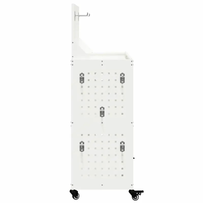 Įrankių vežimėlis su lentyna su ratu Balta 65 x 35 x 111 cm