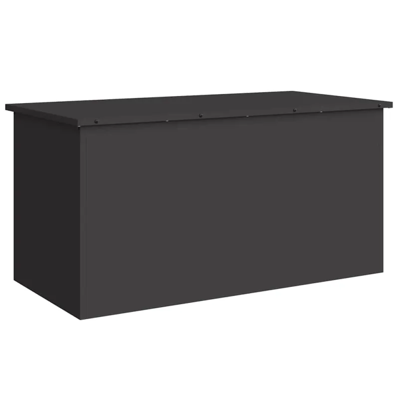 Lauko saugojimo dėžė Juoda 100 x 50,5 x 50 cm Plienas