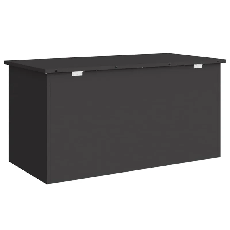 Lauko saugojimo dėžė Juoda 100 x 50,5 x 50 cm Plienas
