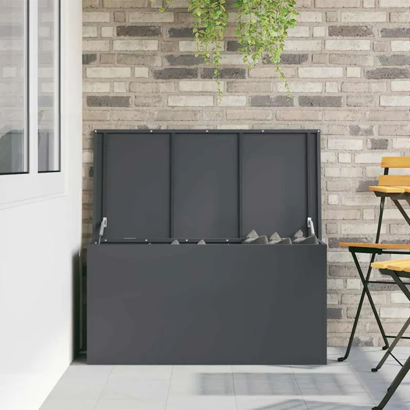 Lauko saugojimo dėžė Antracitas 100 x 50,5 x 50 cm Plienas