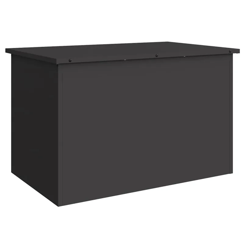 Lauko saugojimo dėžė Juoda 80 x 50,5 x 50 cm Plienas