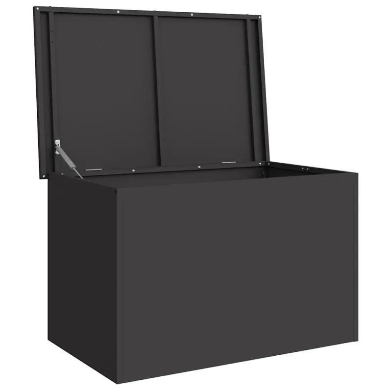 Lauko saugojimo dėžė Juoda 80 x 50,5 x 50 cm Plienas