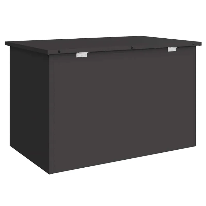Lauko saugojimo dėžė Juoda 80 x 50,5 x 50 cm Plienas
