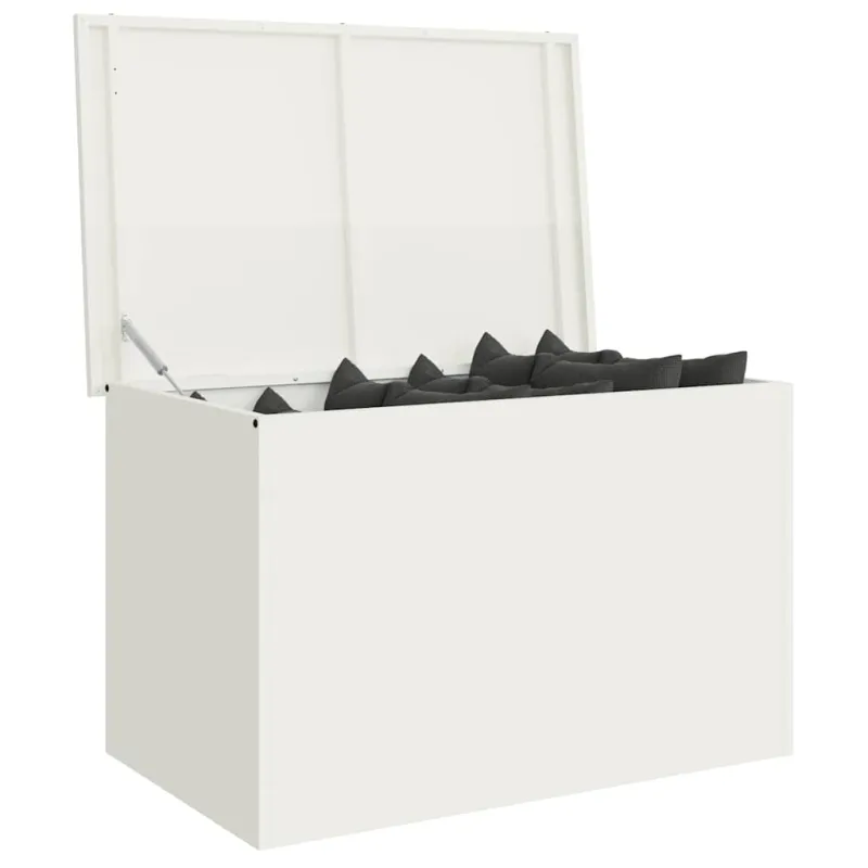 Lauko saugojimo dėžė Balta 80 x 50,5 x 50 cm Plienas