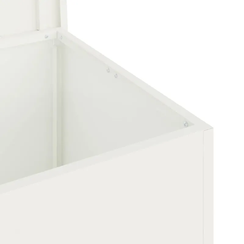 Lauko saugojimo dėžė Balta 80 x 50,5 x 50 cm Plienas