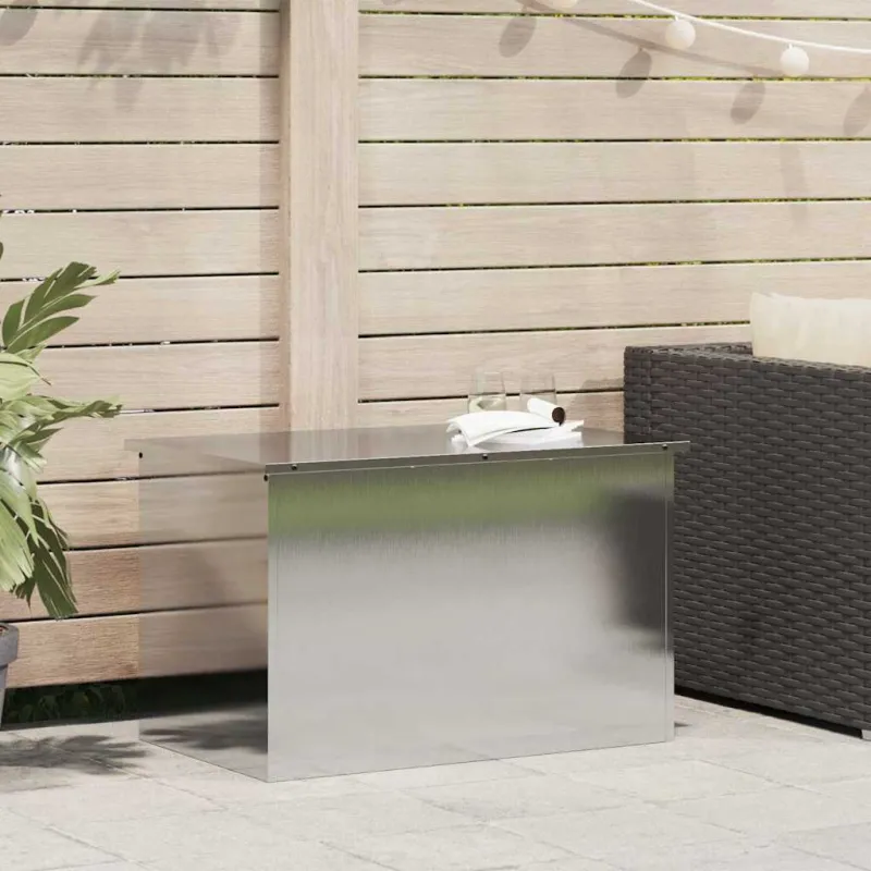 Lauko saugojimo dėžė Sidabro 80 x 50,5 x 50 cm Plienas