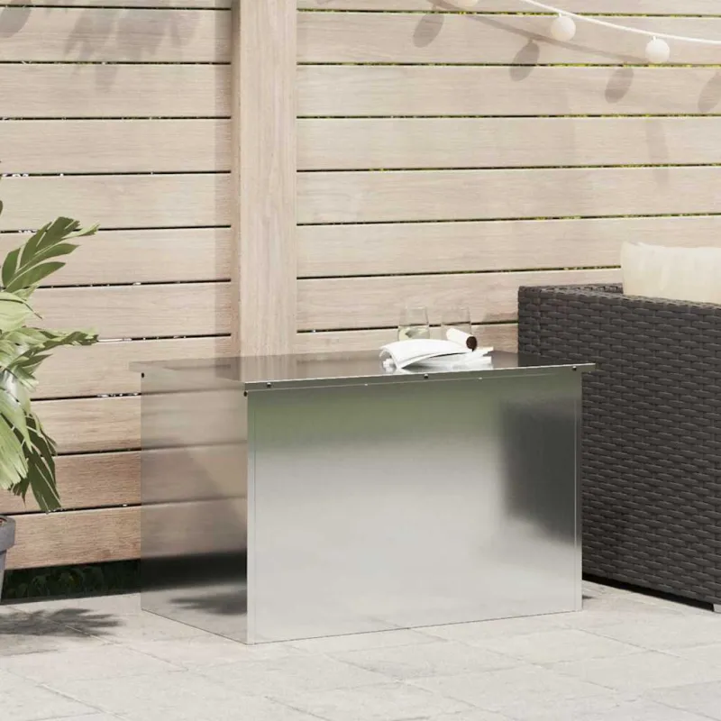 Lauko saugojimo dėžė Sidabro 80 x 50,5 x 50 cm Plienas