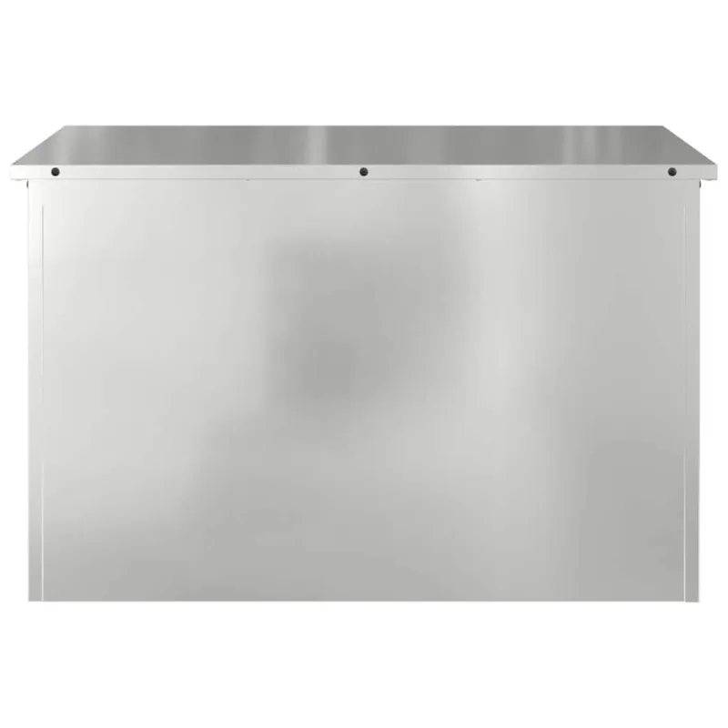Lauko saugojimo dėžė Sidabro 80 x 50,5 x 50 cm Plienas