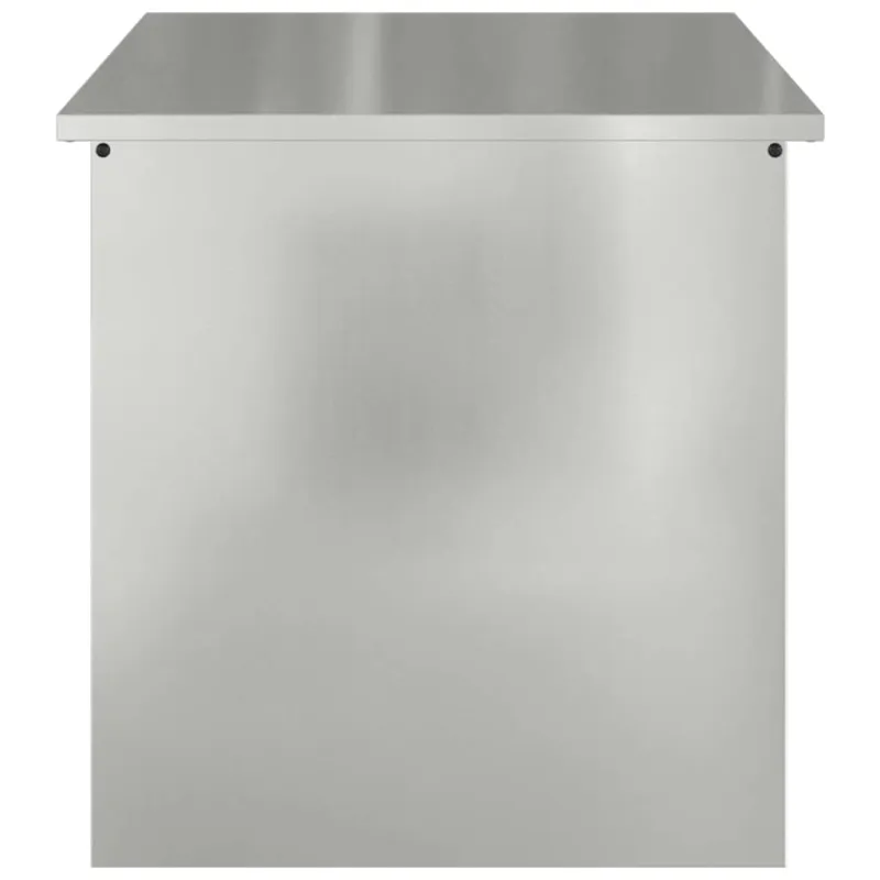 Lauko saugojimo dėžė Sidabro 80 x 50,5 x 50 cm Plienas