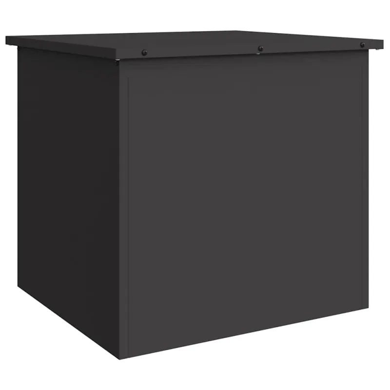 Lauko saugojimo dėžė Juoda 55 x 50,5 x 50 cm Plienas