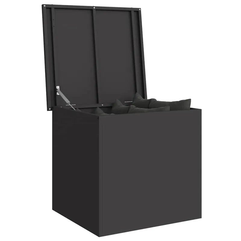 Lauko saugojimo dėžė Juoda 55 x 50,5 x 50 cm Plienas