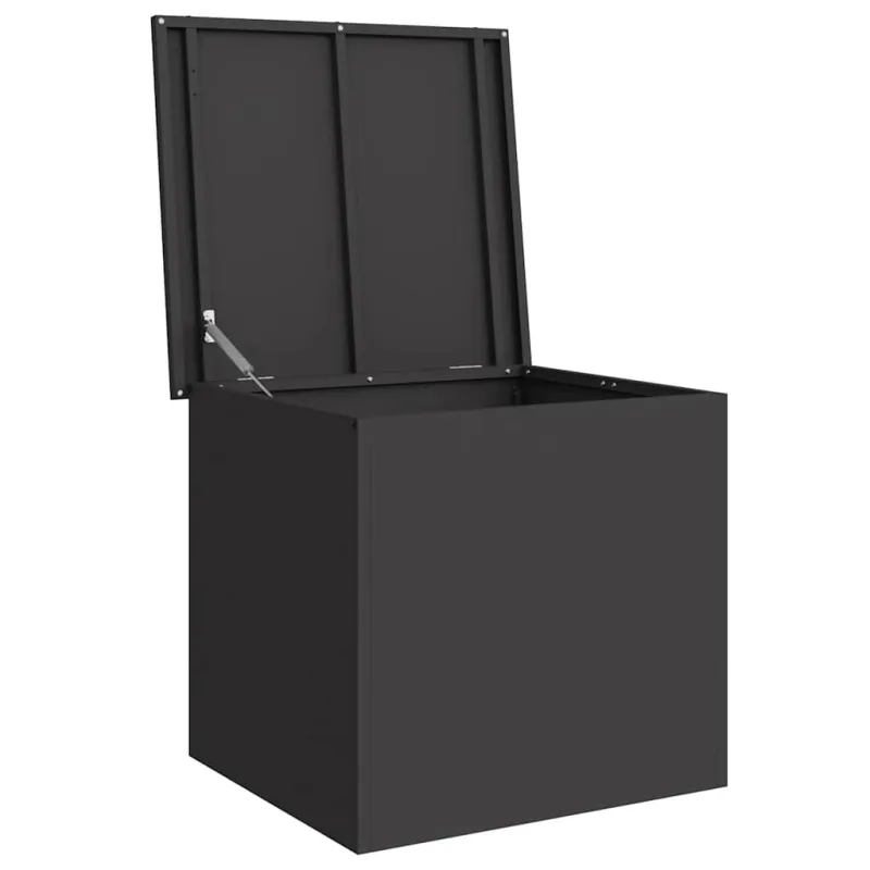 Lauko saugojimo dėžė Juoda 55 x 50,5 x 50 cm Plienas