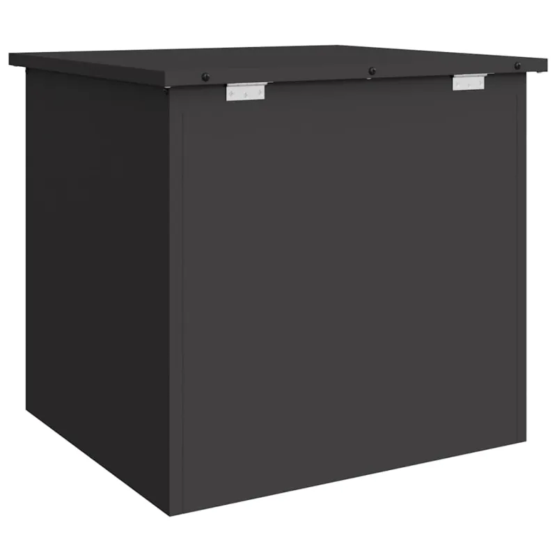 Lauko saugojimo dėžė Juoda 55 x 50,5 x 50 cm Plienas