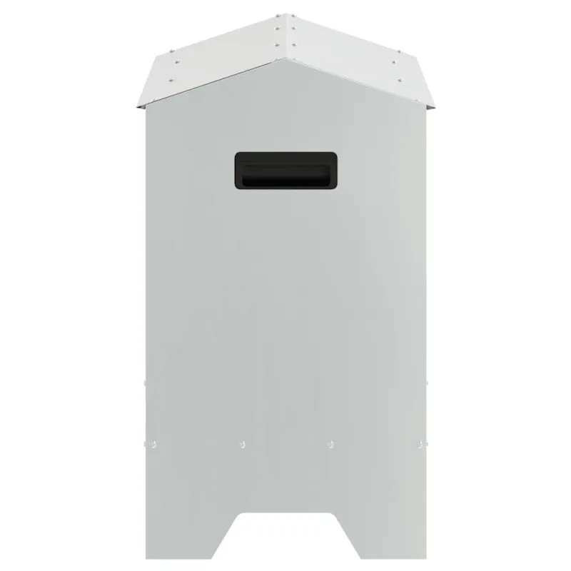 Vištų šėrimo iškas Sidabro 81 x 32 x 53,5 cm Cinkuota plienas