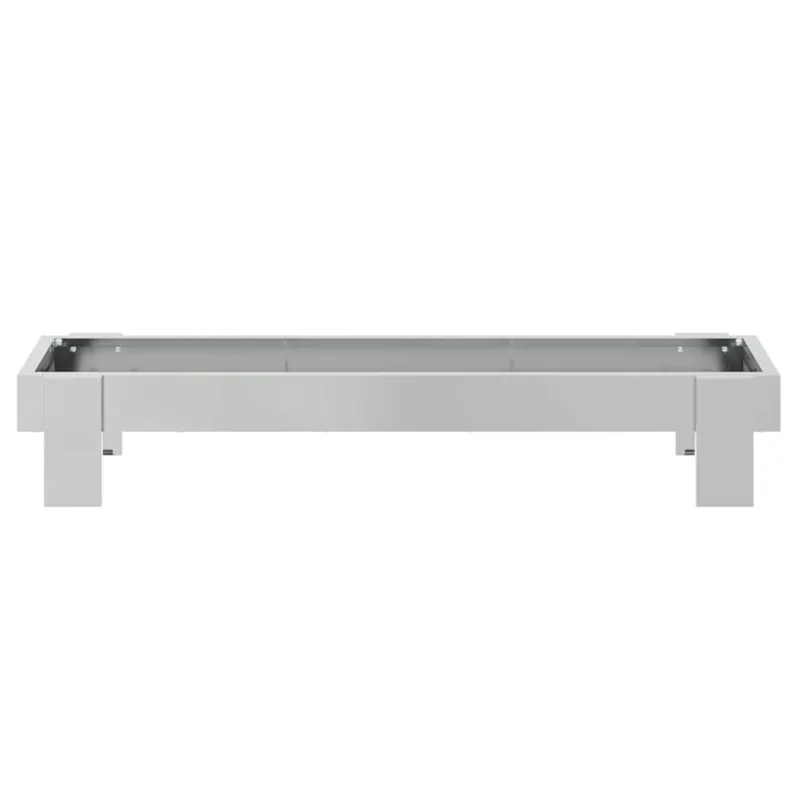 Vištų šėrimo iškas Sidabro 80 x 28 x 13.5 cm Cinkuota plienas