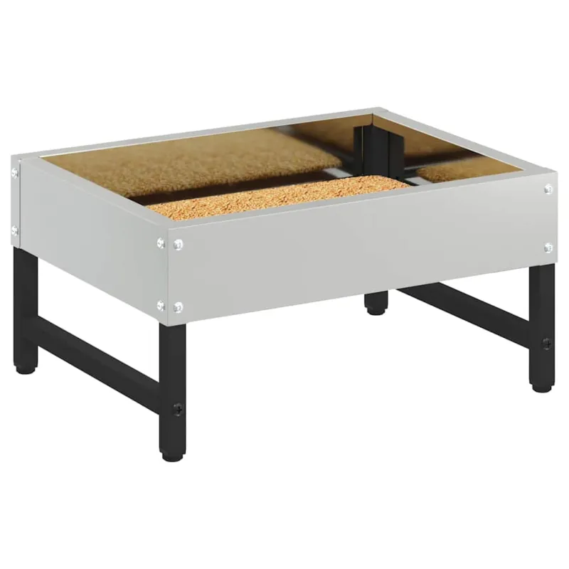 Paukščių šėrykla Sidabro 80 x 28 x 13.5 cm Cinkuota plienas
