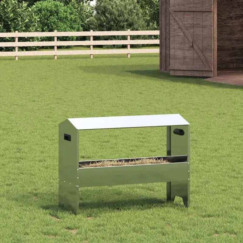 Gyvulių pašarų lova Sidabro 79 x 35 x 62 cm Cinkuota plienas