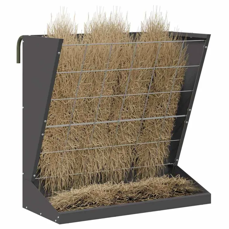 Šieno šėriklas Juoda 71 x 33 x 70 cm Šaltai valcuita plienas