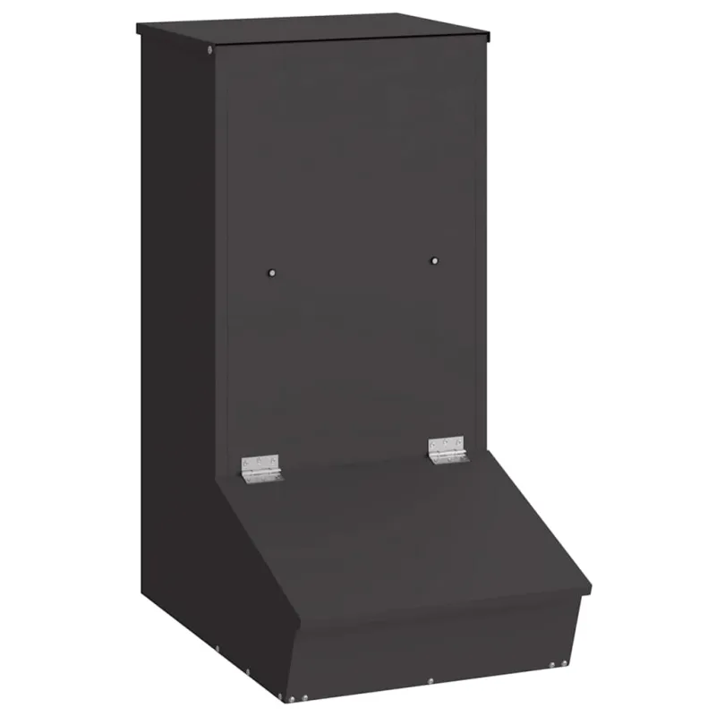 Kiaulių šėrykla Juoda 55 x 38 x 76 cm Šaltai valcuita plienas