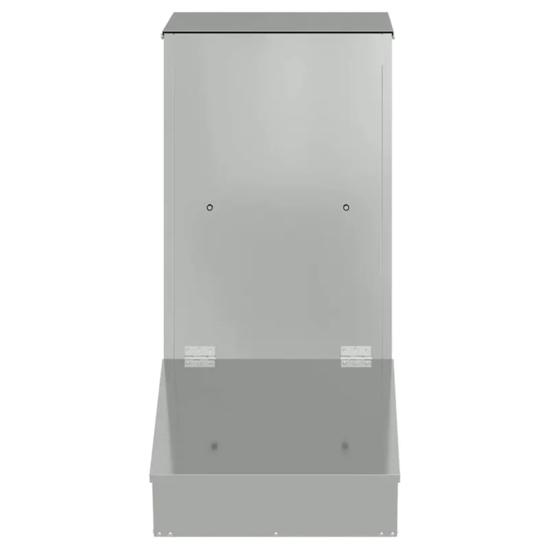 Kiaulių šėrykla Sidabro 55 x 38 x 76 cm Cinkuota plienas