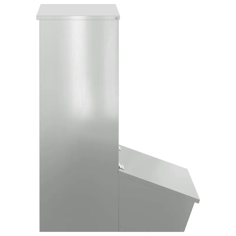 Kiaulių šėrykla Sidabro 55 x 38 x 76 cm Cinkuota plienas