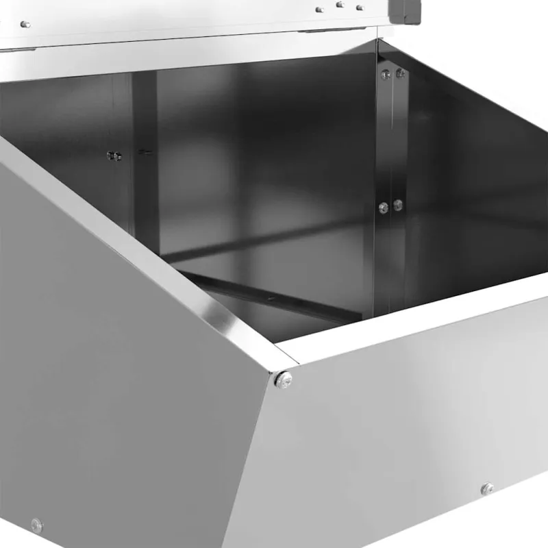 Kiaulių šėrykla Sidabro 55 x 38 x 76 cm Cinkuota plienas