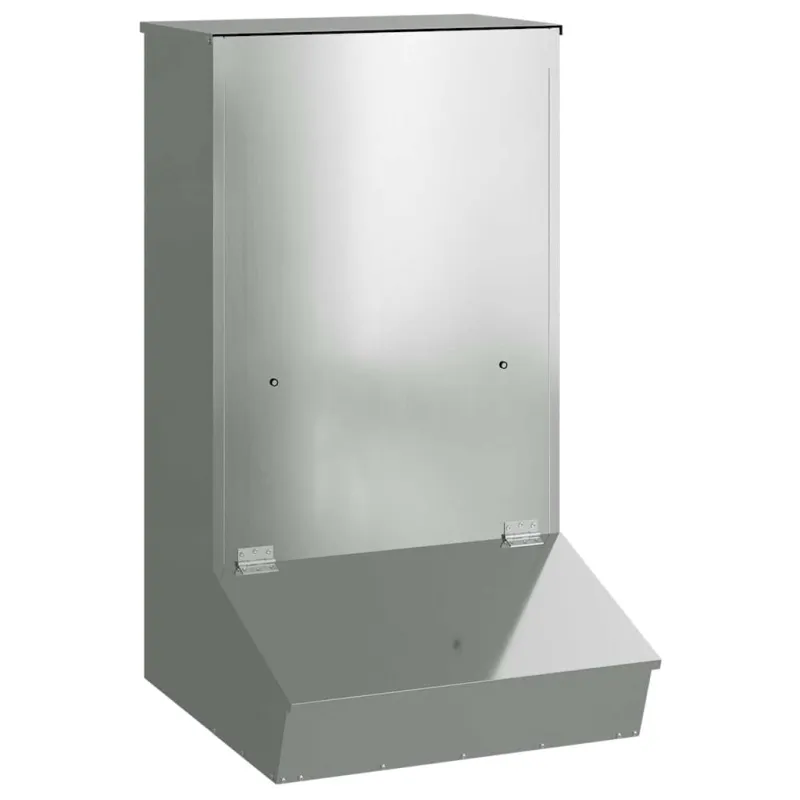 Kiaulių šėrykla Sidabro 55 x 51 x 91,5 cm Cinkuota plienas