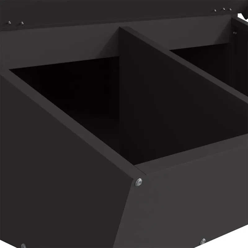Kiaulių šėrykla Juoda 82 x 51 x 91,5 cm Šaltai valcuita plienas