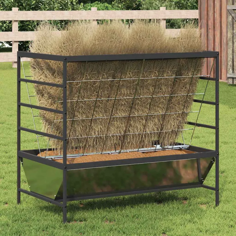 Gyvulių šėriklas Sidabro 100 x 60 x 90 cm Cinkuota plienas