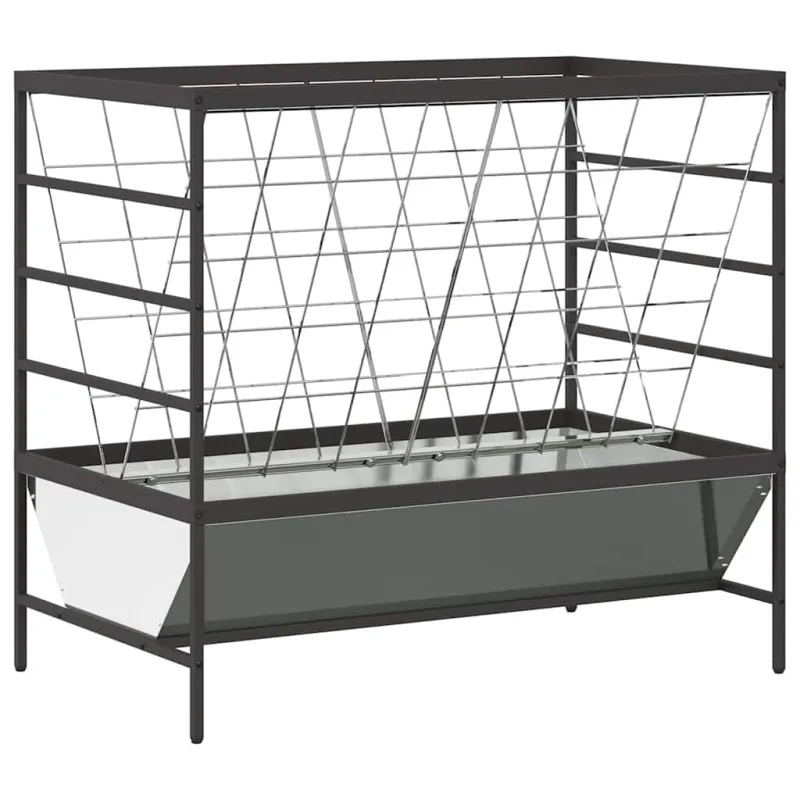 Gyvulių šėriklas Sidabro 100 x 60 x 90 cm Cinkuota plienas