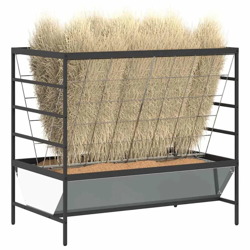 Gyvulių šėriklas Sidabro 100 x 60 x 90 cm Cinkuota plienas