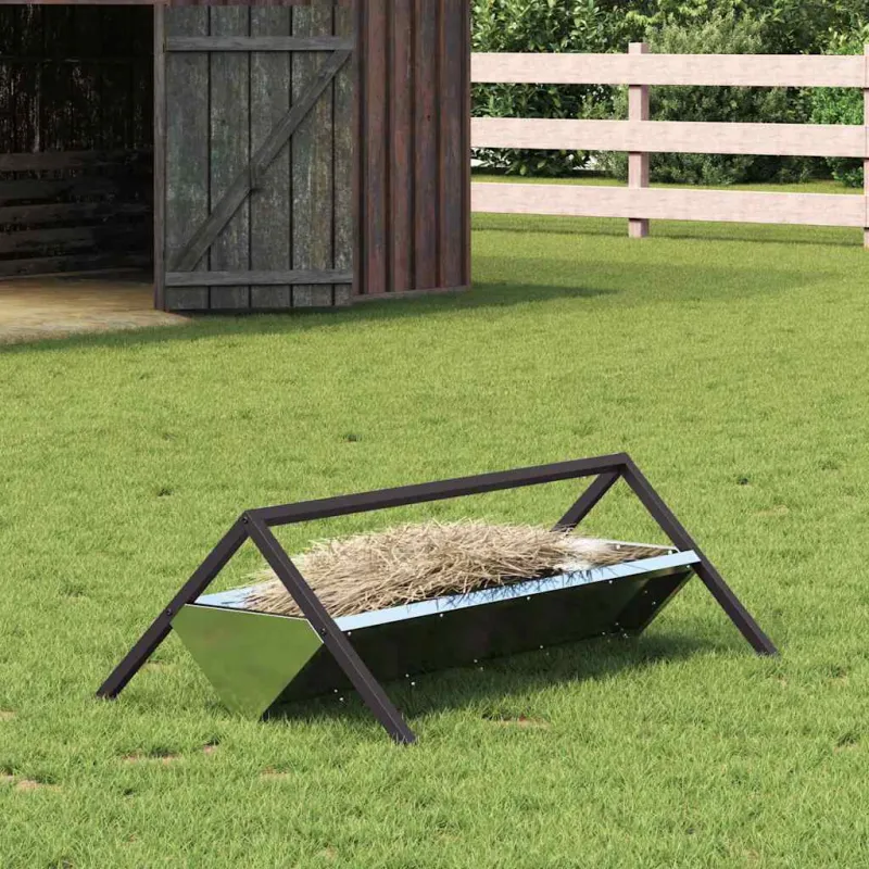 Gyvulių pašarų lova Sidabro 111 x 76 x 38 cm Cinkuota plienas