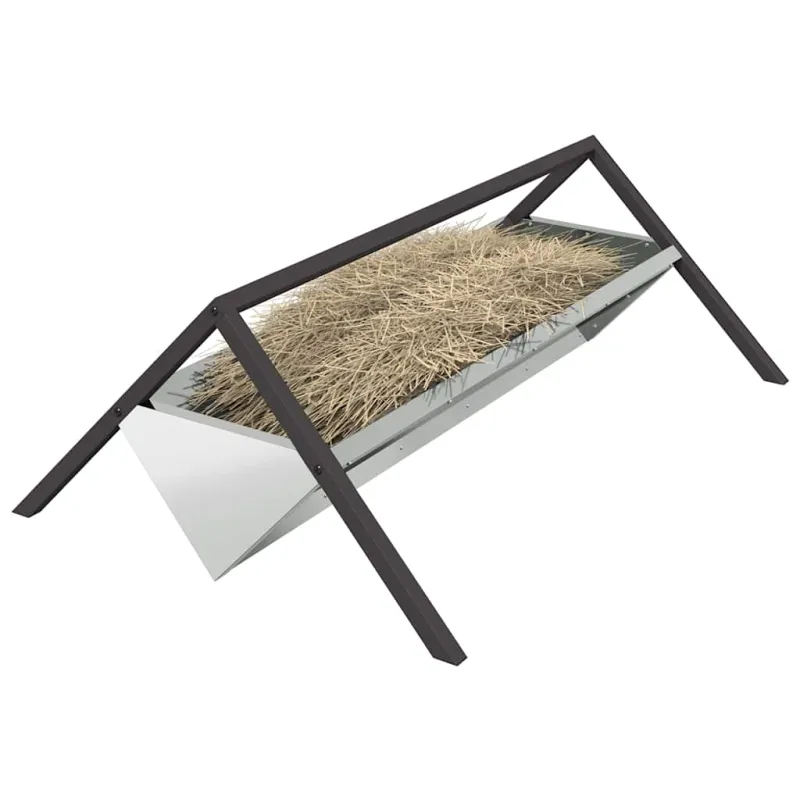 Gyvulių pašarų lova Sidabro 111 x 76 x 38 cm Cinkuota plienas