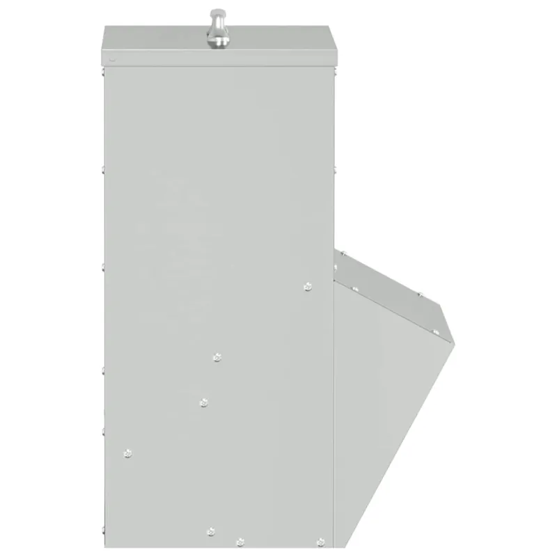 Vištų lesykla Sidabro 20 x 25 x 35 cm Cinkuota plienas