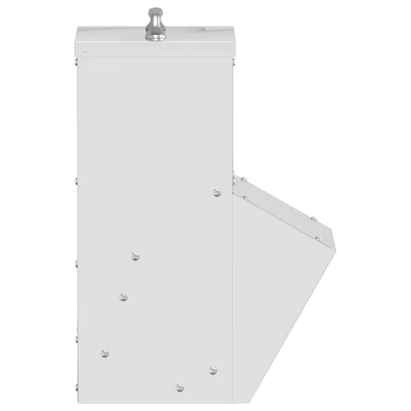 Vištų lesykla Sidabro 20 x 25 x 35 cm Cinkuota plienas