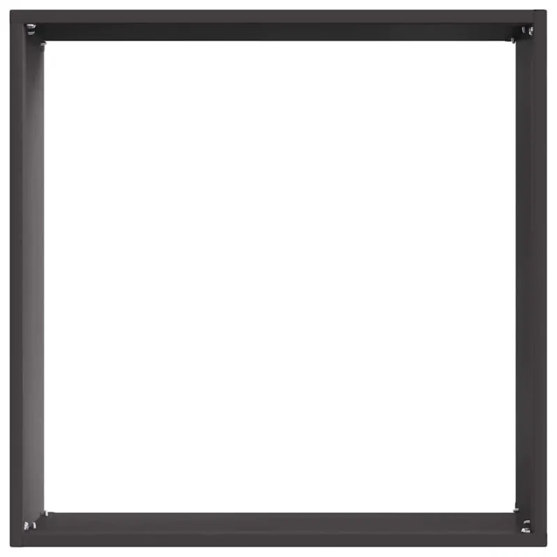 Vejo kraštas 6 pcs Juoda 40 x 40 x 13 cm Plienas