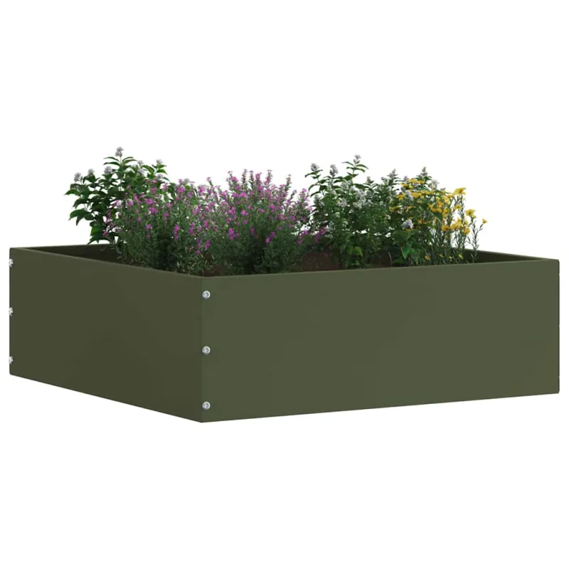 Vejo kraštas 6 pcs Alyvuogių žalia 40 x 40 x 13 cm Plienas