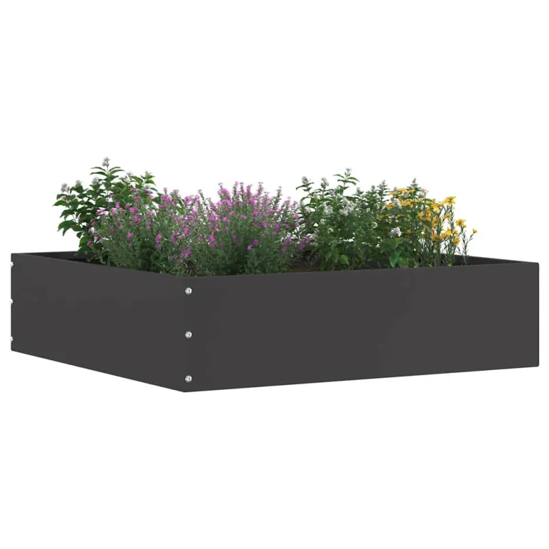 Vejo kraštas 6 pcs Juoda 50 x 50 x 13 cm Plienas