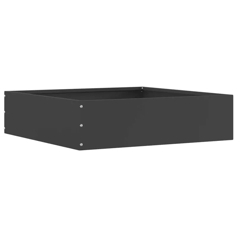 Vejo kraštas 6 pcs Juoda 50 x 50 x 13 cm Plienas