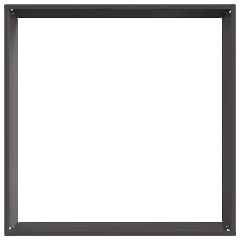 Vejo kraštas 6 pcs Juoda 50 x 50 x 13 cm Plienas