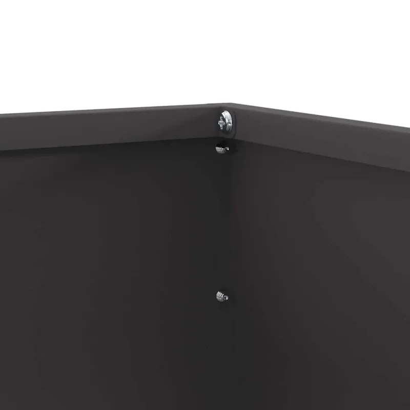 Vejo kraštas 6 pcs Juoda 50 x 50 x 13 cm Plienas