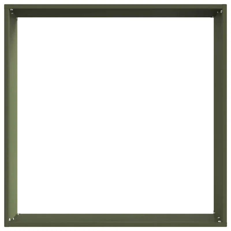 Vejo kraštas Alyvuogių žalia 50 x 50 x 13 cm Plienas