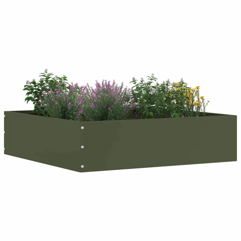 Vejo kraštas 6 pcs Alyvuogių žalia 50 x 50 x 13 cm Plienas