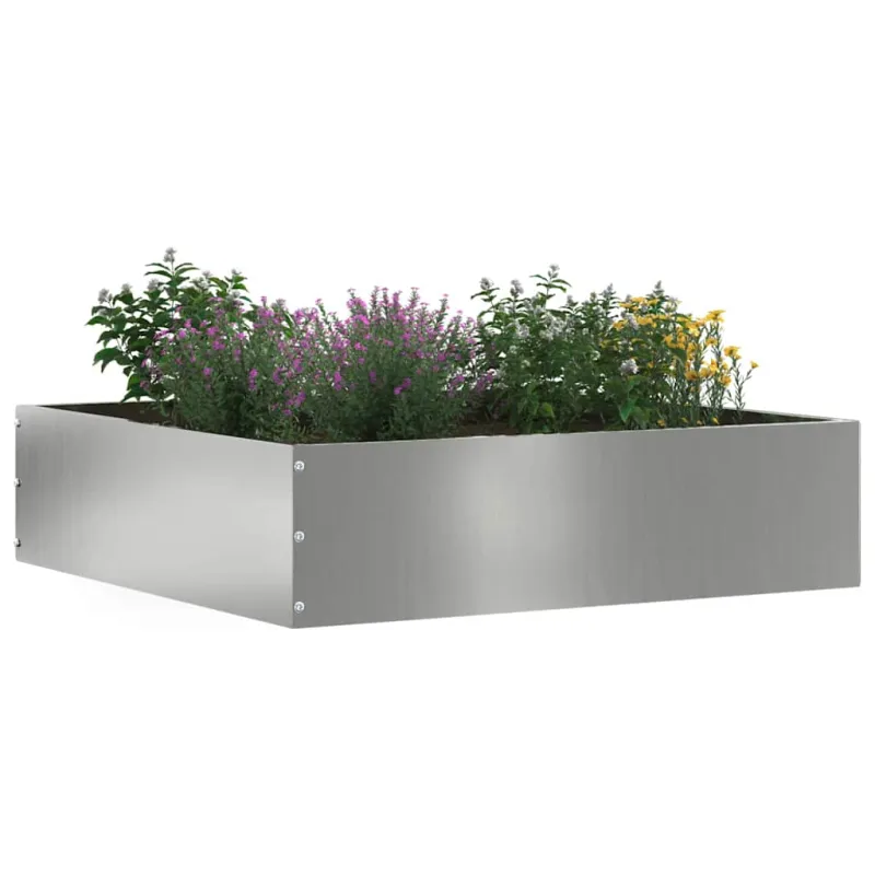Vejo kraštas 6 pcs Sidabro 50 x 50 x 13 cm Cinkuota plienas