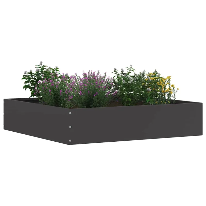 Vejo kraštas 6 pcs Juoda 60 x 60 x 13 cm Plienas
