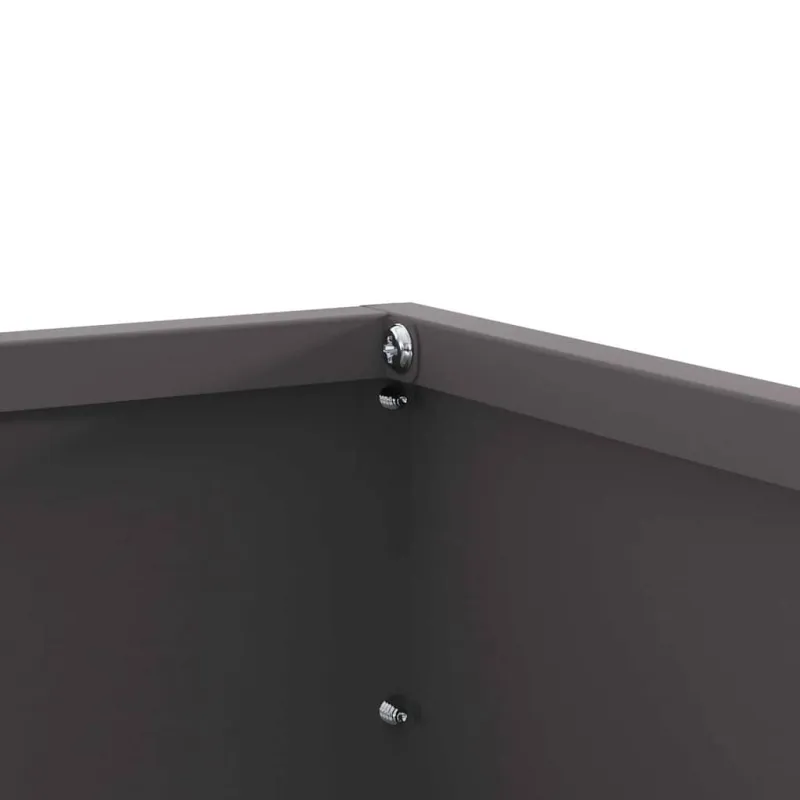 Vejo kraštas 6 pcs Juoda 60 x 60 x 13 cm Plienas