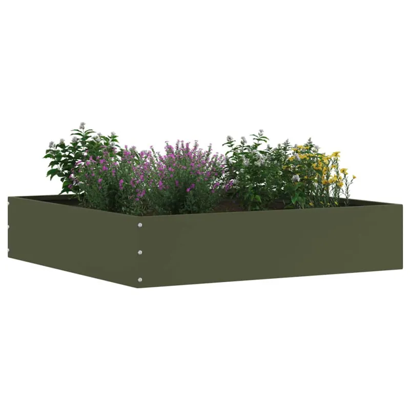 Vejo kraštas 6 pcs Alyvuogių žalia 60 x 60 x 13 cm Plienas
