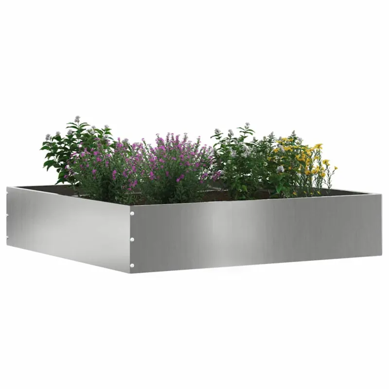 Vejo kraštas 6 pcs Sidabro 60 x 60 x 13 cm Cinkuota plienas