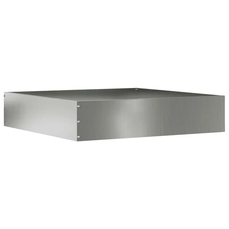 Vejo kraštas 6 pcs Sidabro 60 x 60 x 13 cm Cinkuota plienas
